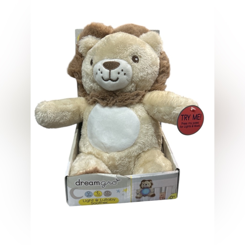 Dreamgro Light & Lullaby Soother – Lion Plush